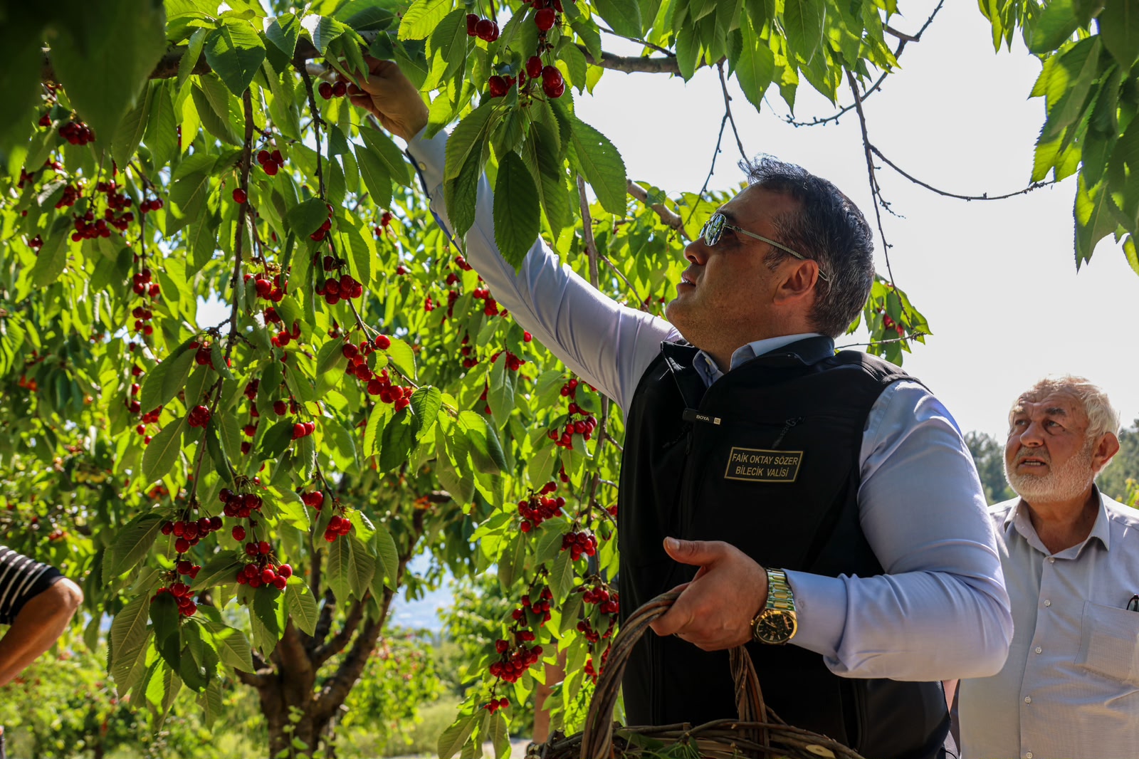 Vali Sözer Kiraz Hasadında Üreticilerle Buluştu