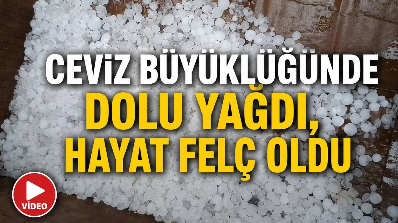 Pazaryeri’nde ceviz büyüklüğünde dolu yağışı etkili oldu