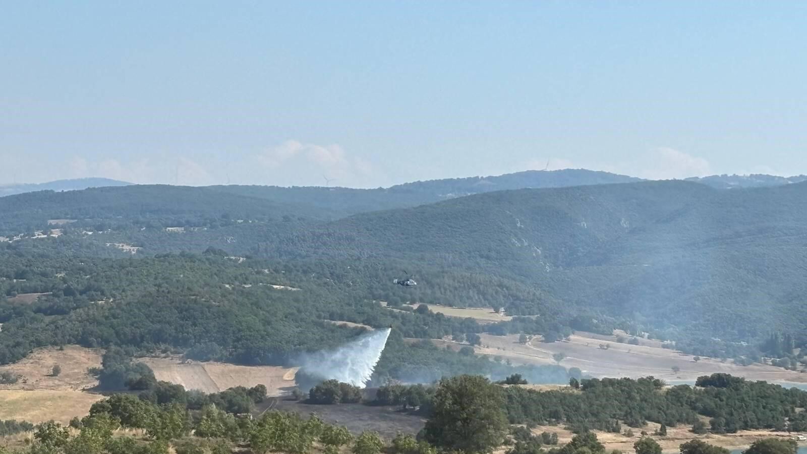 ORMANLIK ALANDAKİ YANGIN KONTROL ALTINA ALINDI